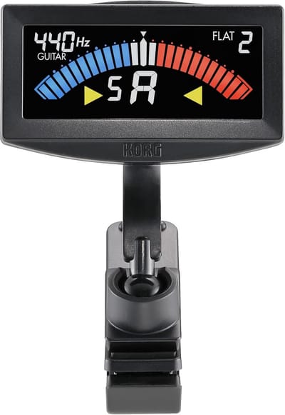 Gitaartuner - Clip-on stemapparaat - Instrumenten stemmen - Ultranauwkeurig ±0.1 cent - Compact en licht - Zwart