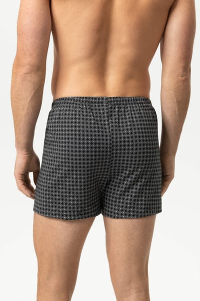 Boxershort Serie Round Grid Zwart