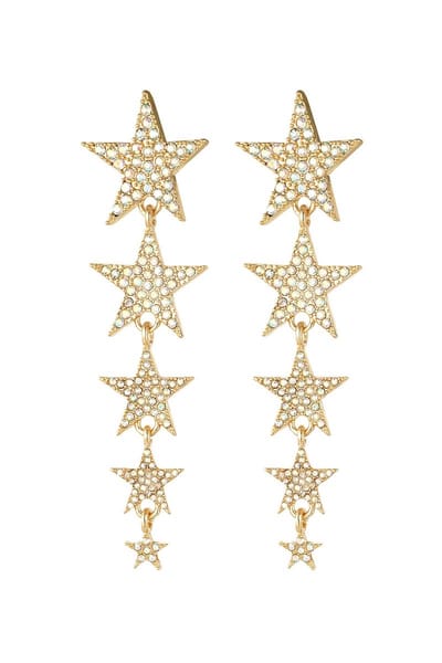 Shooting stars oorbellen Goudkleur