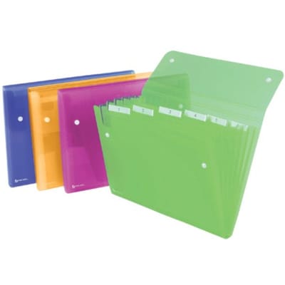 Rexel ICE Expander met 6 vakken Assorti - set 10 stuks