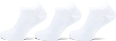 Teckel Sneakersokken Lipje Katoen Wit 47-50 3 paar