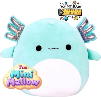 Klikkopers® - Kawaii knuffel - 7 cm - Squish Knuffel - Knuffel Axolotl - Squishy - Kawaii Kussen - Axolotl knuffel - Squish Knuffel - Pas op, extra klein maar extreem schattig