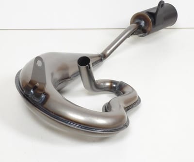 Giannelli-uitlaat voor Piaggio 50 Ciao PX-bromfiets, bouwjaar 1980 t/m 2004, nieuw