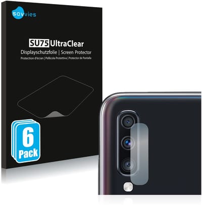 Savvies - Screenprotector voor Samsung Galaxy A70 (ALLEEN Camera Lens) - Folie Beschermfolie transparant 6 Stuks