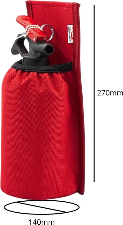 CarPassion Brandblusserhoes - Brandblusser - Brandblusserhouder - Bescherming - Rood