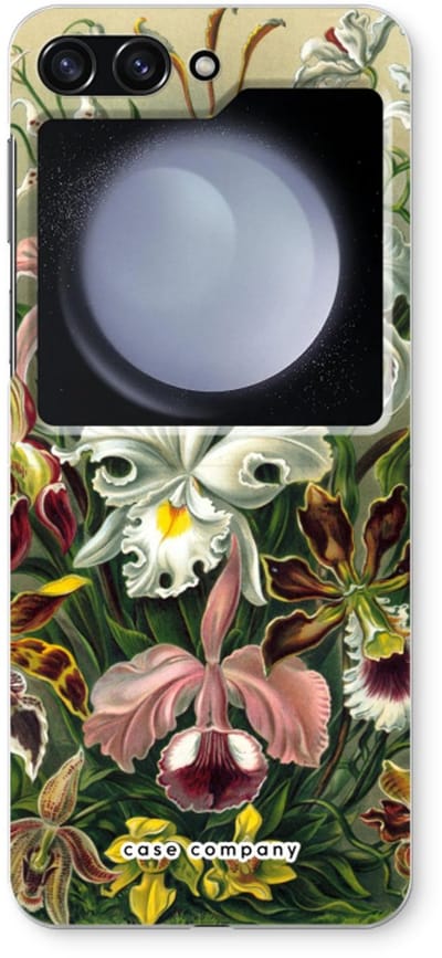 Case Company® - Hoesje geschikt voor Samsung Galaxy Z Flip5 hoesje - Haeckel Orchidae - Soft Cover Telefoonhoesje - Bescherming aan alle Kanten en Schermrand