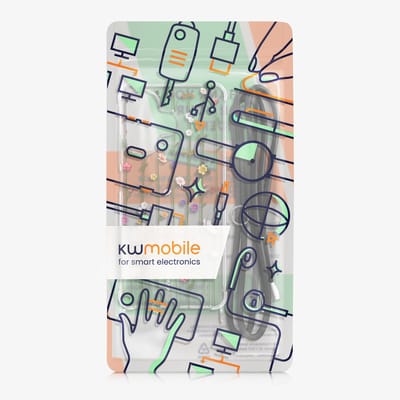 kwmobile telefoonhoesje geschikt voor Xiaomi Redmi 13 - Hoesje met telefoonkoord - Back cover voor smartphone - Case in meerkleurig / transparant