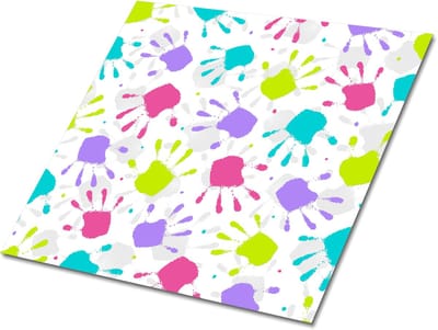 Tulup PVC Tegels - Vlekken Vinyl Tegels - 30 cm x 30 cm - Veelkleurig Zelfklevende Vinyltegels - Set van 9 - Zelfklevende PVC Tegels - Abstract Plaktegels - Vloer Tegels PVC - Plaktegels keuken en Badkamer