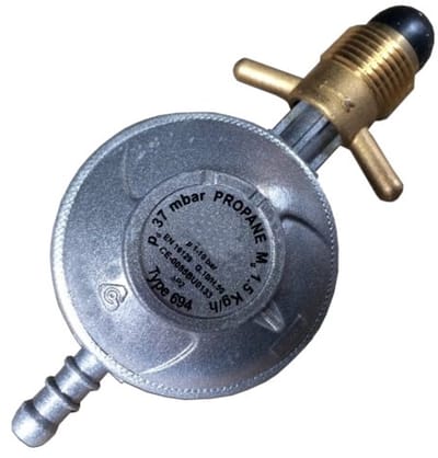 Cavagna Gasdrukregelaar 37 mbar - 1.5 kg/h - POL Aansluiting - Propaan - EN16129 - CE Gekeurd - Type 694