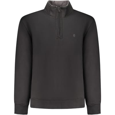 Coveri Beweegbare Zwarte Katoenen Heren Sweatshirt
