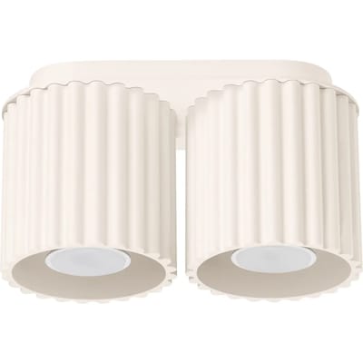 Sollux Lighting Plafondlamp Aura - GU10 - beige - aluminium - 21x10x12cm