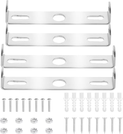 Set van 4 Lampbeugels voor plafondmontage, Lampenhouder met Schroeven voor Thuis en Kantoor, Geschikt voor Diverse Plafondlampen (90 mm + 100 mm)