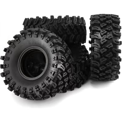 Afstandsbediening Auto Banden 4 stuks Rubber Banden Off-road Auto Banden 2.2-inch Banden Vervanging voor RS Rood
