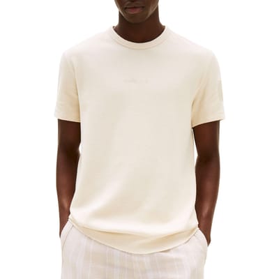 Slim fit T-shirt met structuurpatroon