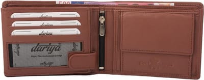 Dariya Portemonnee 120DBL Cognac Leer