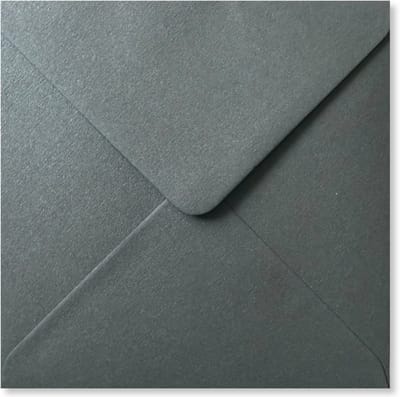 Cards & Crafts 50 Luxe metallic vierkante enveloppen - 14x14 - platina/zilver - 110grams - 140x140mm