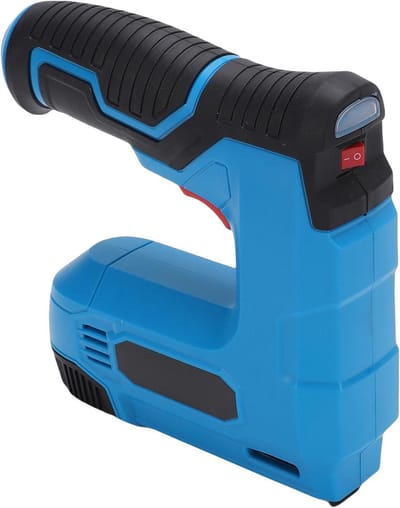 Draadloze Nietmachine - Spijkerpistool Tacker - Houtbewerking Meubels - 2-in-1 Krachtpatser - 1000 Nietjes - Zwart