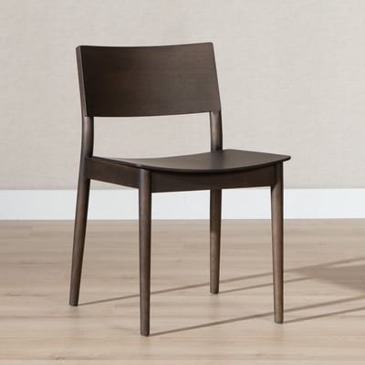 Bronx71® Scandinavische eetkamerstoel Juno walnoot - stoel