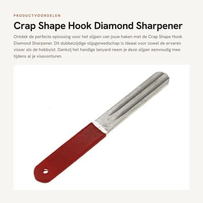 Dailygoods- Slijpsteen Dubbelzijdig 10cm - Slijpsteen voor Messen - Slijpsteen voor Vissen - Haak Slijpen - Rubber Handvat - Compact en Duurzaam - Haakslijper