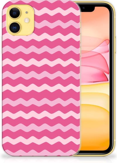 Apple iPhone 11 TPU bumper Waves Pink