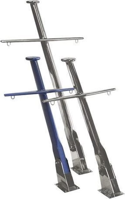 RVS Siermast de Luxe 180 cm - hoogglans uitvoering