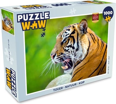 Puzzel Tijger - Natuur - Kop - Legpuzzel - Puzzel 1000 stukjes volwassenen