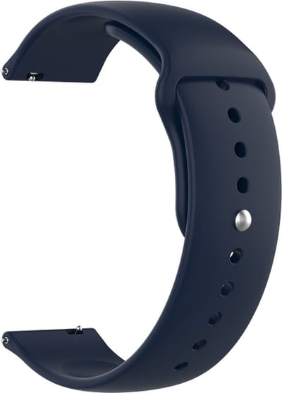 Siliconen bandje - geschikt voor Garmin Venu 2s / 3s / 4 (41mm) / Vivoactive 4s / Forerunner 255s / 265s - Huawei Watch GT 5 Pro - 42mm / GT 6 / GT 5 / GT 4 - 41mm - maat M / L - marineblauw