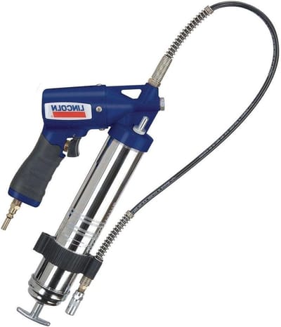 Vetspuit Set - Pompset Smeermiddel - Machine Onderhoud - Inclusief Houder Koppeling - 43 cm Lengte - Zilver
