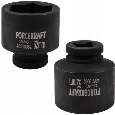 Forcekraft - Dopsleutel - 1'' Aansluiting - 62mm - Zeskant