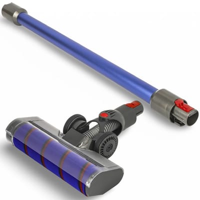 DEGG® - 2-Delige Steelstofzuiger set - Geschikt voor Dyson V10, V11, V15, V7 en V8 - Zuigmond + Zuigbuis (blauw) - Premium Kwaliteit