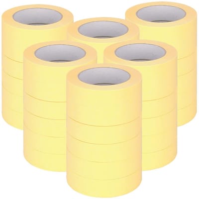 36 Rollen Crêpetape Schilderstape 50m Lang en 30mm Breed