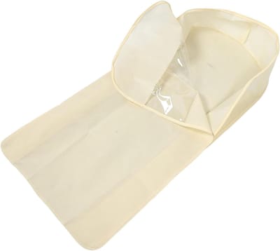 Kledinghoes met Compressie - Kledingzak Opbergzak - Ruimte Besparen - Waterdicht Stofvrij - 128 x 58 cm - Beige