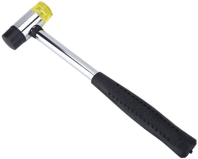 Dailygoods- Rubberen Hamer Zacht - Dubbekop - Antislip Handgreep - Duurzaam - Lichtgewicht - Geschikt voor Muziekinstrumenten