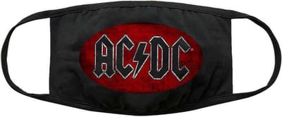 AC/DC - Oval Logo Vintage Masker - Zwart