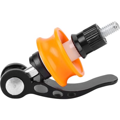 Nettoyeur de chaîne de vélo en nylon pour le nettoyage et l'entretien, accessoire de vélo orange