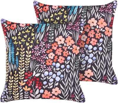 CASTELARO - Tuinkussen set 2 - Meerkleurig - 45 x 45 cm - Polyester