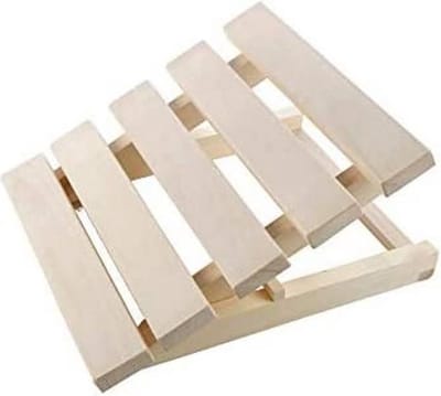 Verstelbare houten hoofd- of voetensteun - ergonomisch design