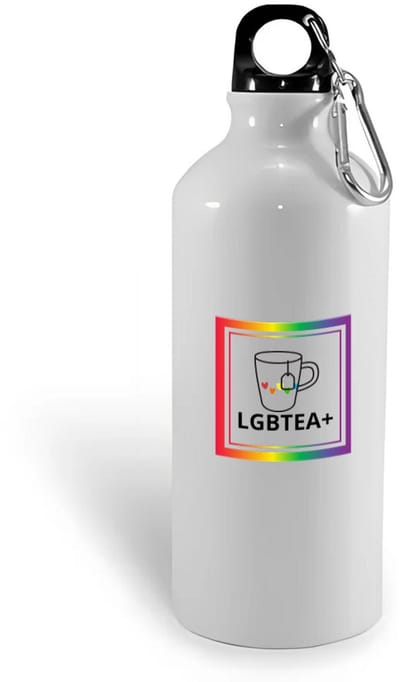 Hacebo® - Pride cadeau waterfles - Lgbt pride - Pride vlag - Gay cadeau - Gay pride accessoires - Homo - LGBTQ vlag - accessoires - cadeau - met tekst - water fles - 400ML