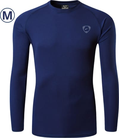 Livano Rash Guard - Surf Shirt - Zwemkleding - UV Beschermende Kleding - Voor Zwemmen - Surfen - Duiken - Marineblauw - Maat M