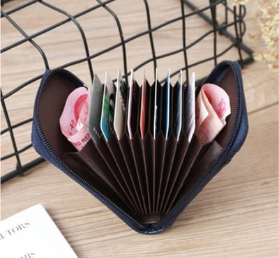 Pasjeshouder donkerblauw - creditcardhouder - mapje voor pasjes - bankpashouder - visitekaartjes houder - card holder wallet - card protector - mannen en vrouwen