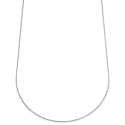 Essentials | 1 mm Zilverkleurige Ketting met Slangenschakels