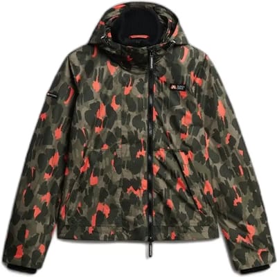 Superdry Mountain Windjack met Capuchon Green Grootte: 40