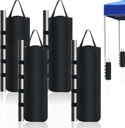 Set van 4 Zandzakken voor Windbestendige Tenten, 800D Oxford, Ideaal voor Gazebo, Partytent en Parasols (50 x 20 cm)