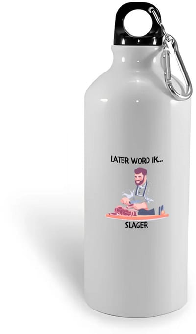 Hacebo® - Later word ik slager waterfles - Slager - Baby's - Slager - poelier - ambachtelijk slager - vleesspecialist - water fles - 400ML