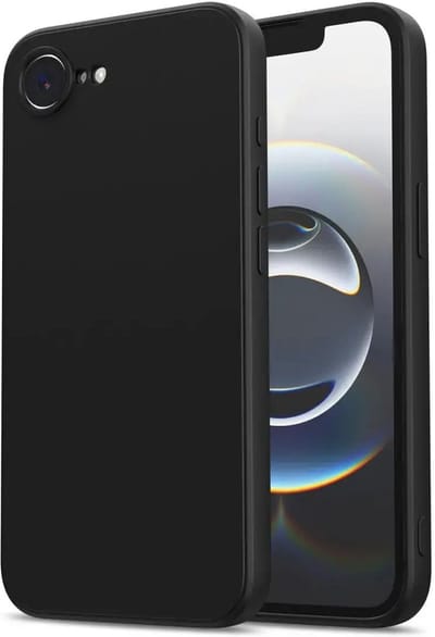 Hoesje met Camera Bescherming Geschikt voor Apple iPhone 17e / 16e | Back Cover | Dun | Flexibel TPU | Zwart
