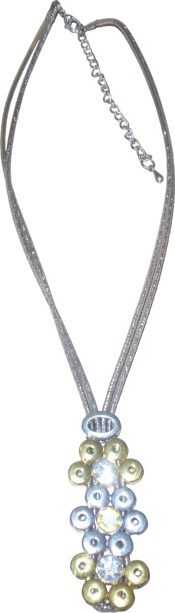 Ketting met goud-zilveren hanger