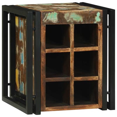 vidaXL - Wijnrek - 35 - x - 35 - x - 39 - cm - Massief - Gerecycleerd - Hout