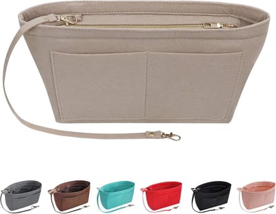 Famanu – Vilten Handtas Organizer Portemonnee Organizer Vilt Insert Tas Organisatoren Multi Zakken Tote Tas in Tas voor Vrouwen