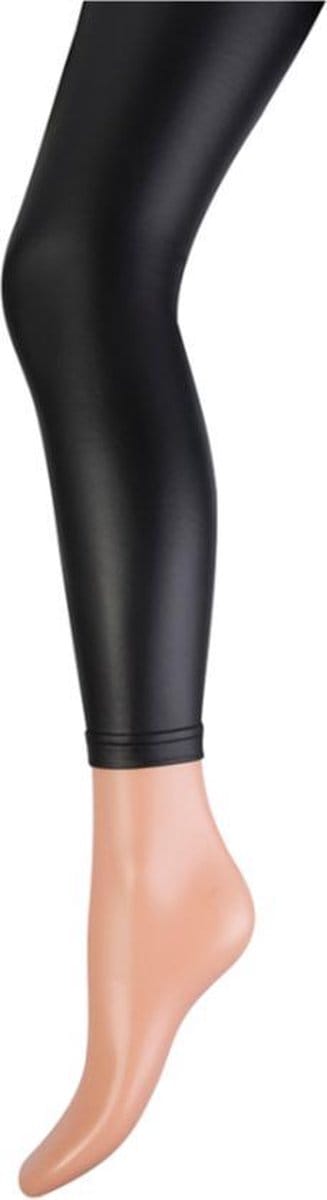 Marianne - Leather Look Legging - met Fleece voering - maat36/40 (S/M)