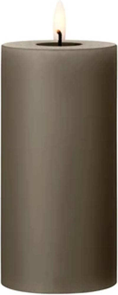 Ester & Erik Led Pillar kaars H15cm caviar